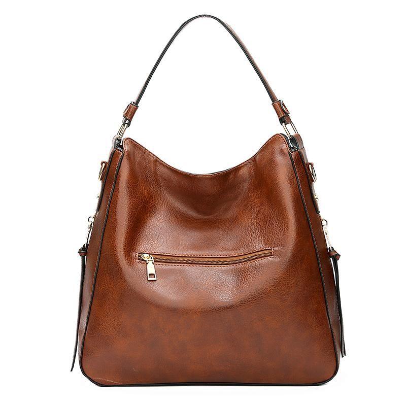 Borsa Hobo in Pelle di Lusso Antifurto + Portamonete Pouch GRATIS